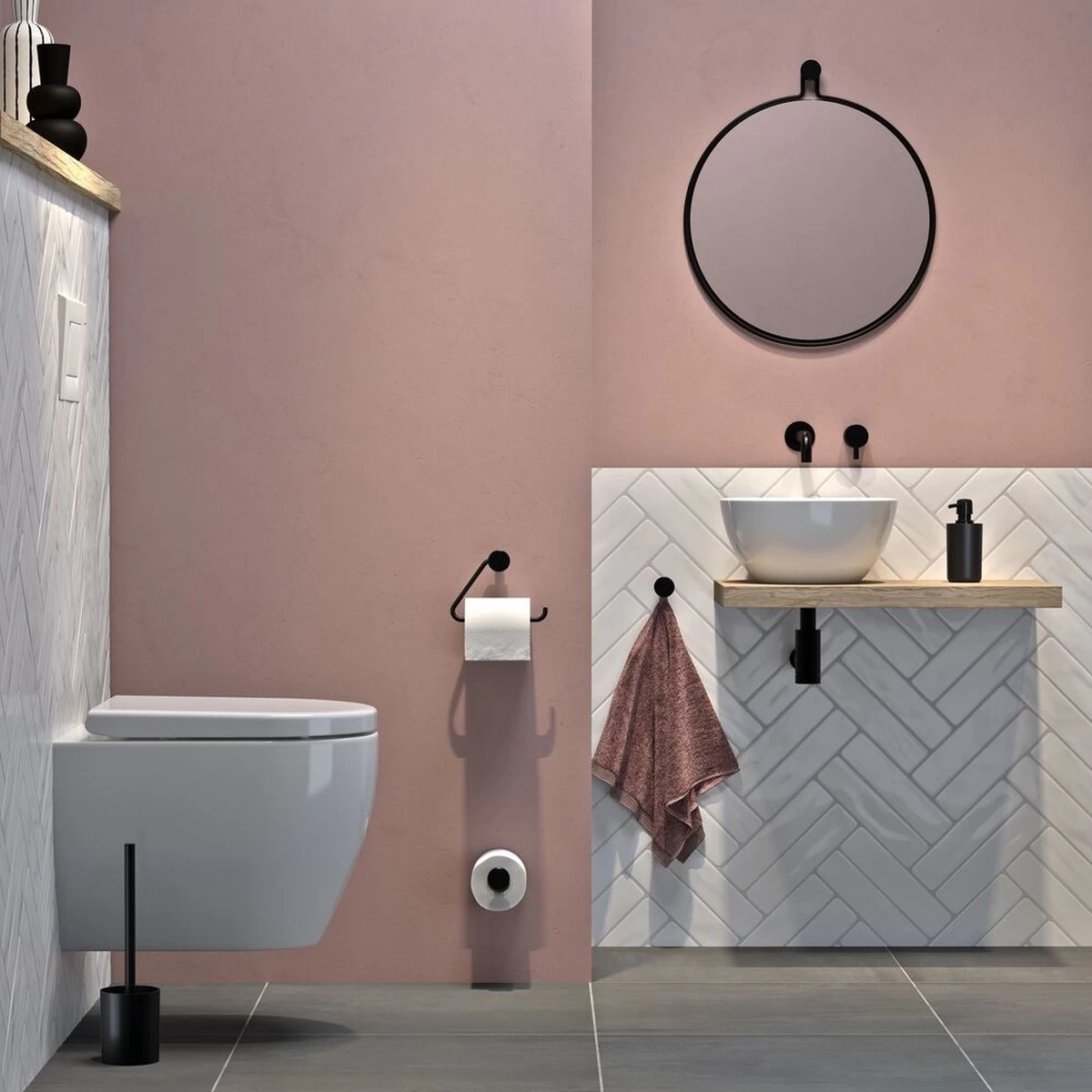 Tiger Porto - Zeepdispenser 200 Ml - Vrijstaand - Zwart - Afbeelding 3