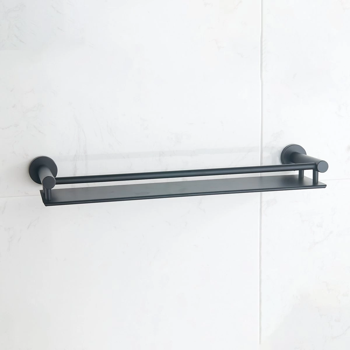 VDN Stainless Planchet - Planchet Badkamer - Wandplank - Zwart - RVS - Hangend - Afbeelding 4