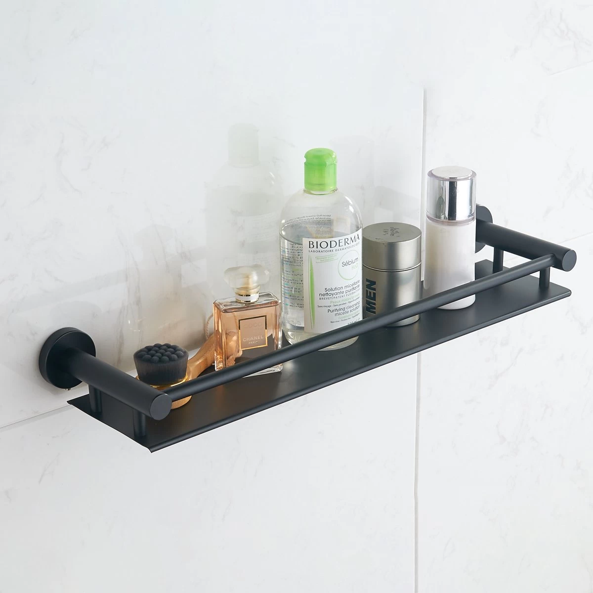 VDN Stainless Planchet - Planchet Badkamer - Wandplank - Zwart - RVS - Hangend - Afbeelding 6