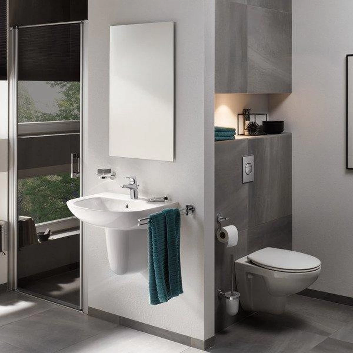 GROHE Bau Cosmopolitan Toiletborstelset - Afbeelding 14