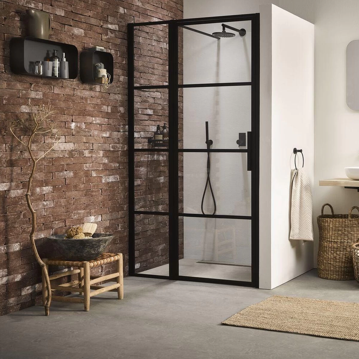 Sealskin Brix - Wandkubus Wandelement Wandrek - 12x50x24 Cm - Metaal - Zwart - Afbeelding 7