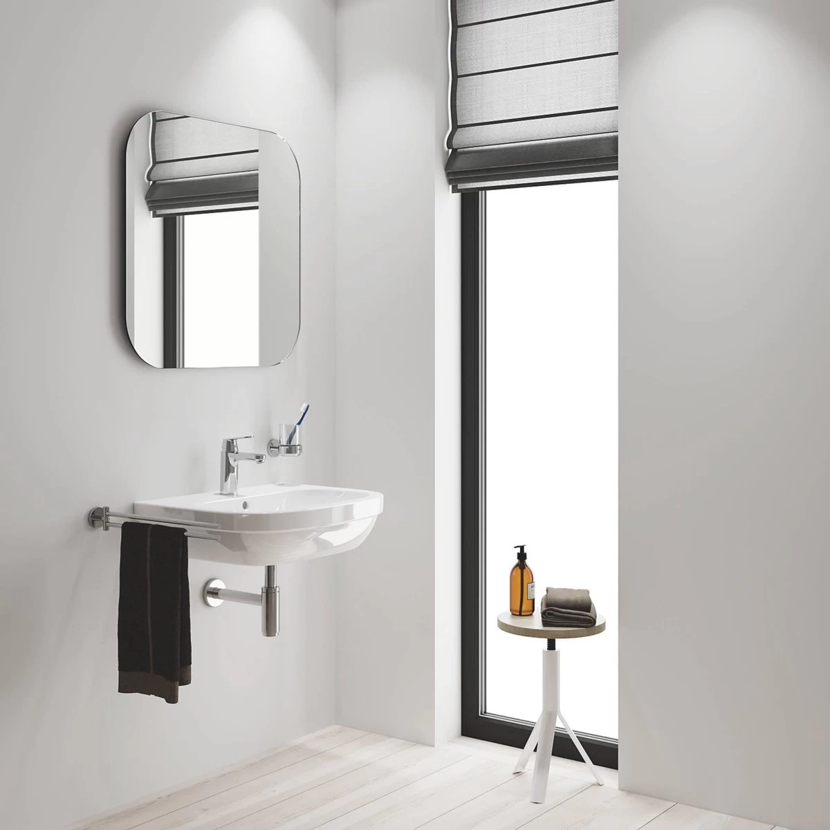 GROHE Eurosmart Cosmopolitan Wastafelkraan - Met EcoJoy - Zonder Waste - Chroom - 2339800E - Afbeelding 10