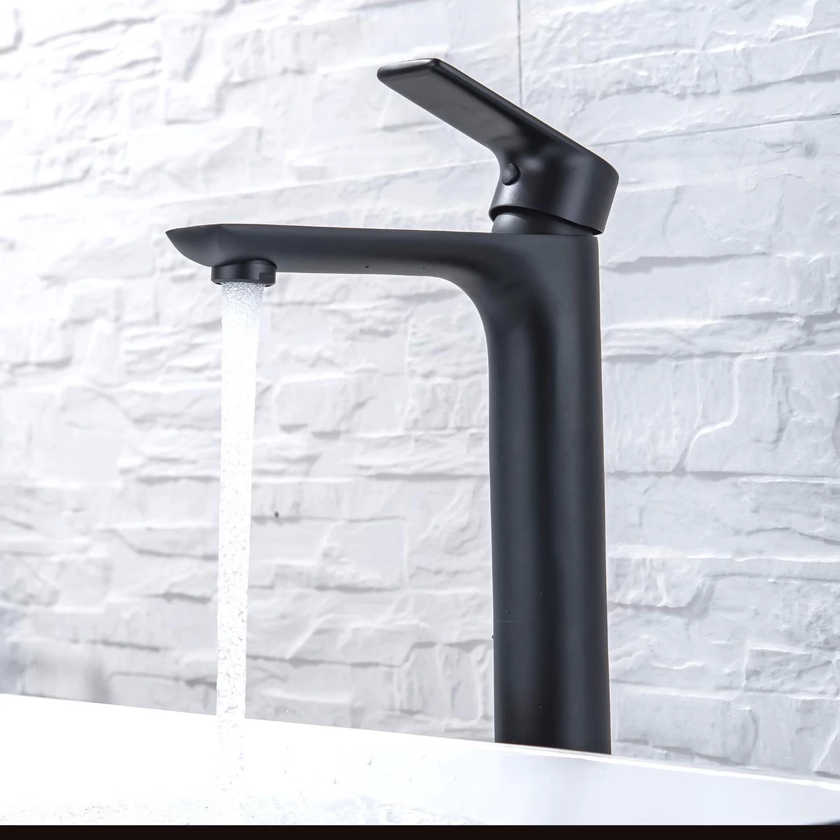 LOMAZOO Wastafelkraan Zwart Taurus - Kraan Wastafel - Kraan Badkamer - Badkamerkraan Zwart - Afbeelding 5
