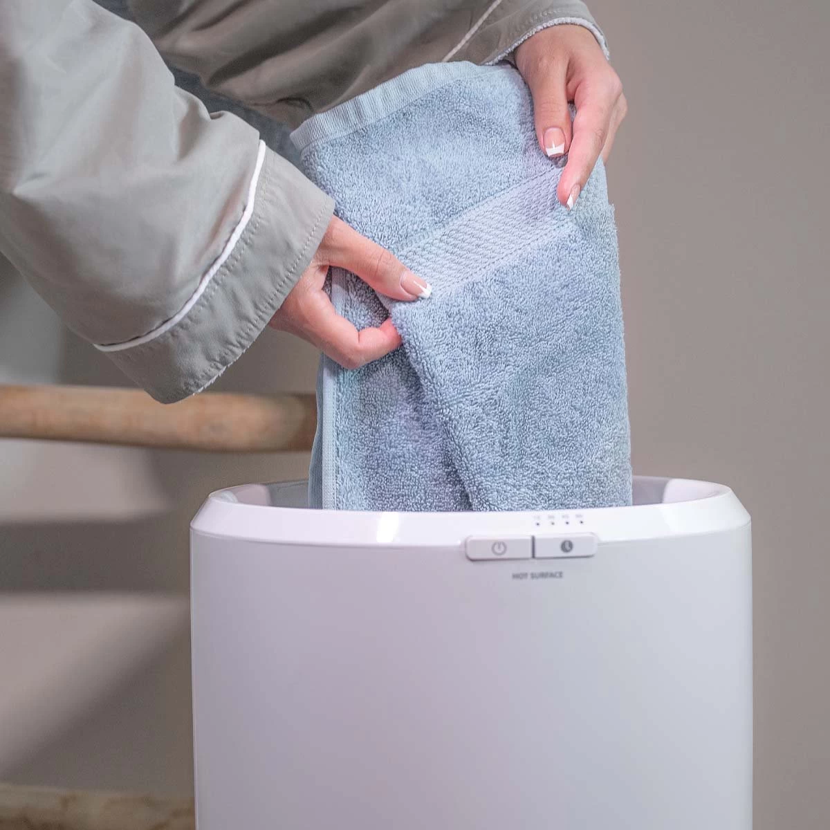 HEBE Towel Heater - Handdoeken Warmer - Welness Thuis - Grijs - Afbeelding 6