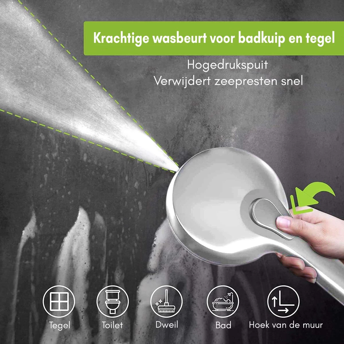 Salvano Douchekop - Waterbesparend - Regendouche - 9 Standen - Afbeelding 2