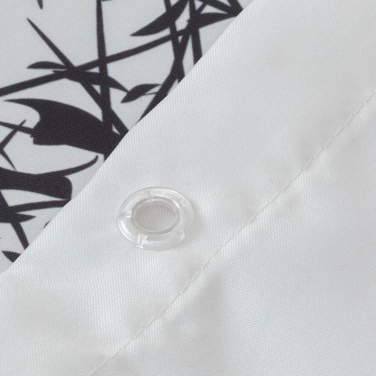 Sealskin Flow Douchegordijn 180x200 Cm - Polyester - Zwart / Wit - Afbeelding 4