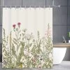 3BMT Douchegordijn Design - Bloemen - 180 X 200 Cm - Met Ringen