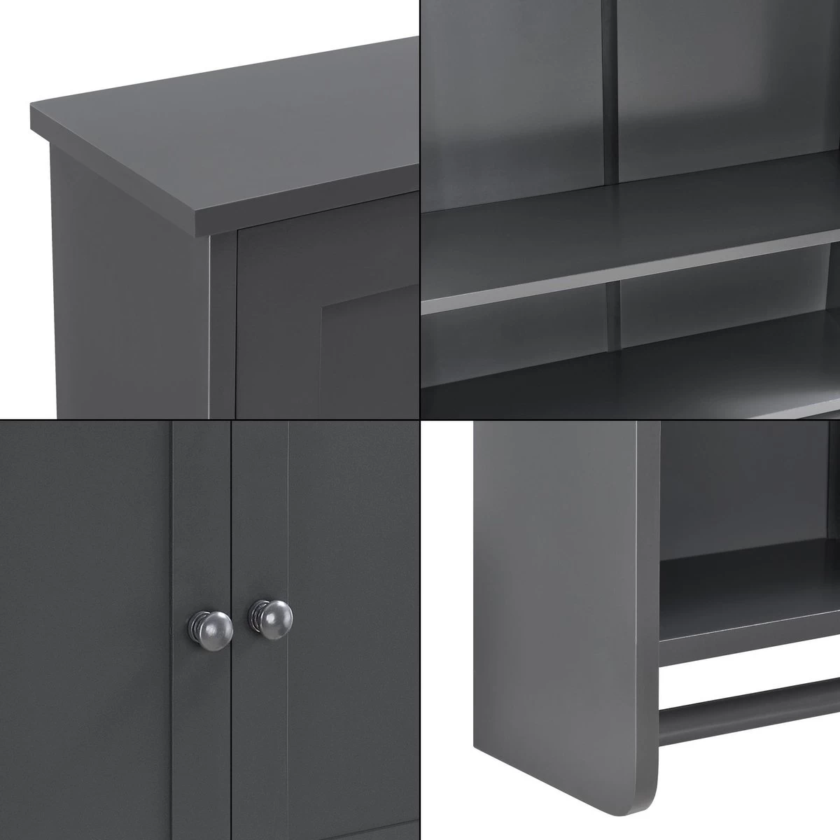 Badkamerkast Steyr Voor Wandmontage 65x48,7x14,5 Cm Donkergrijs - Afbeelding 6