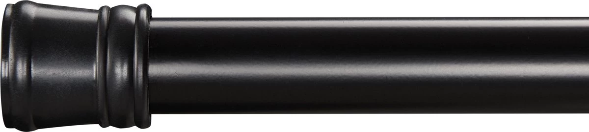 ACAZA Douche Gordijnstang, Uitschuifbare Stang Van 70 Tot 130 Cm, Zwart - Afbeelding 5