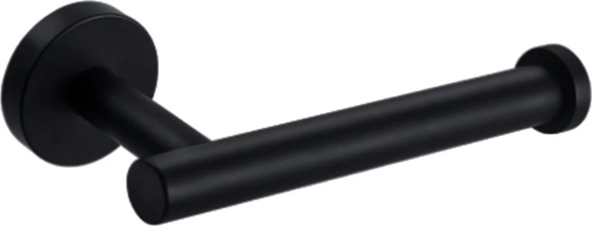 Merkloos Toiletrolhouder Zwart - Wc Rolhouder - Zwart - Toilet Rolhouder - Badkamer Accessoires - Toiletrolhouders