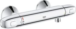GROHE Grohtherm 1000 New Thermostatische Douchekraan - 15cm - Met Koppelingen - EcoJoy® - CoolTouch - Chroom - 34143003