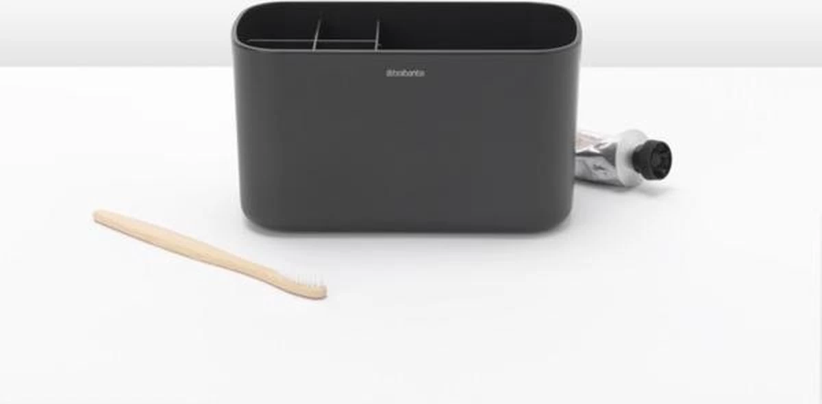 Brabantia ReNew Tandenborstelhouder - 11 X 19,6 X 9,9 Cm - Dark Grey - Afbeelding 10