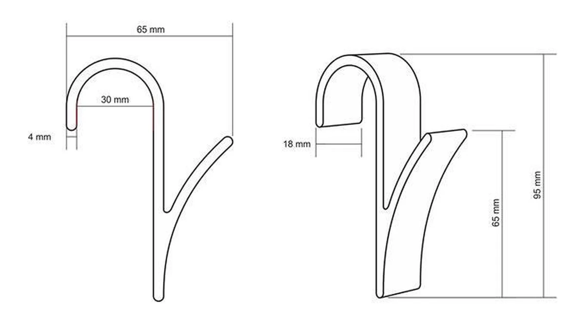 Merkloos 6x Handdoek Haak - Kleding Haak Voor Radiator - Handdoek Houder Hangend Aan Verwarming - Badkamer Haken Hangend - Afbeelding 2