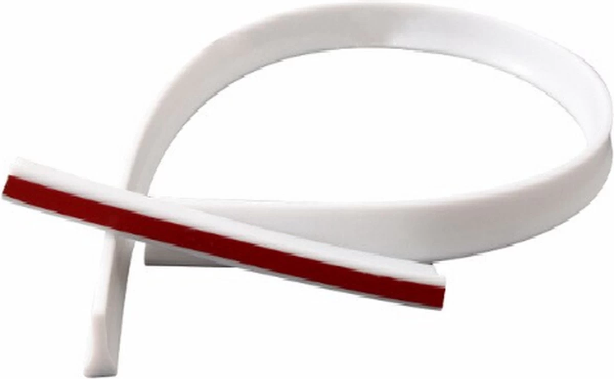 Lariwo Sanitair® Siliconen Waterkering Laag 200cm 200 Cm Wit Douche Douchebak Douchegordijn Wc Toilet Wasbak Waterstopper Waterdorpel Waterdrempel