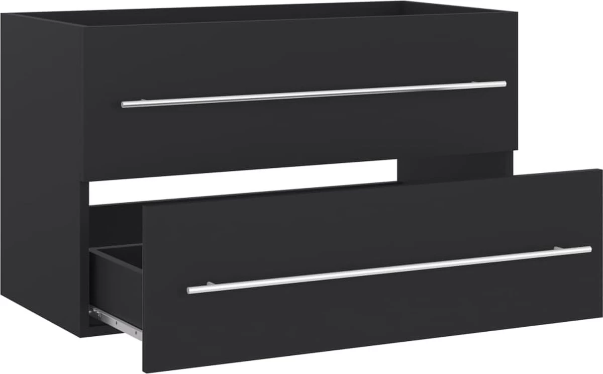 Prolenta Premium - 2-delige Badkamermeubelset Spaanplaat Grijs - Afbeelding 12