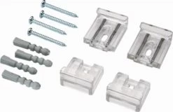 De Noord 8202 - Spiegelklem - Kunstof - 4x - Met Bevestigingsmateriaal