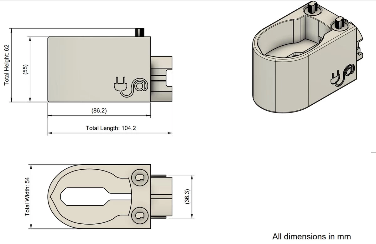 Plugware Oral-B Elektrische Tandenborstelhouder- Opzetborstelhouder - Zwart - Kabelloos Opladen - Badkamer Accessoires - Zonder Boren - Afbeelding 9