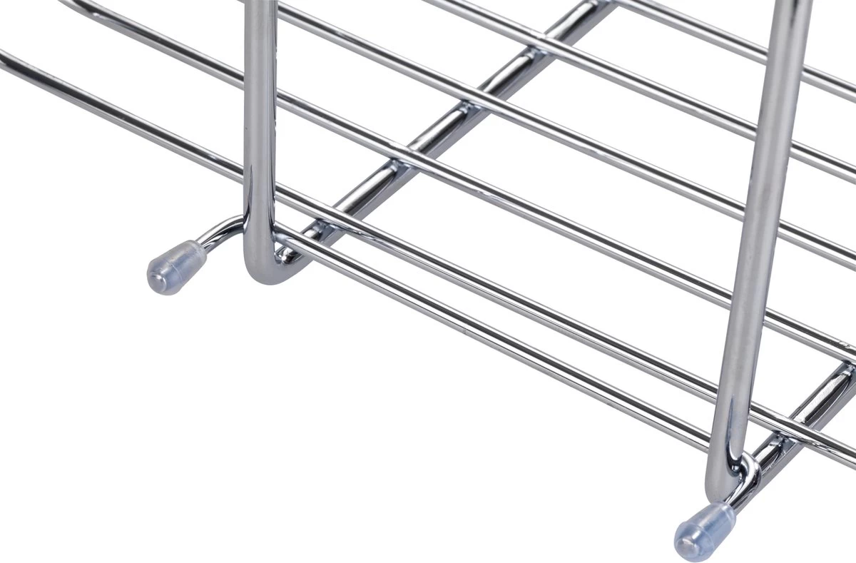 WENKO Doucherek Milo 2-laags 25x55cm RVS Glanzend - Doucherek Zonder Boren - Doucherek Hangend - Afbeelding 6