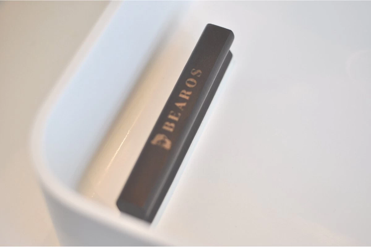 Bearos Baardbar - Zwart - Baardhaar Opruimen - Schoonmaken - Badkamer Accessoire - Baard Accessoire - Opruimen Badkamer - Zelfverzorging Voor Een Man - Hygiëne - Cadeau - Afbeelding 2