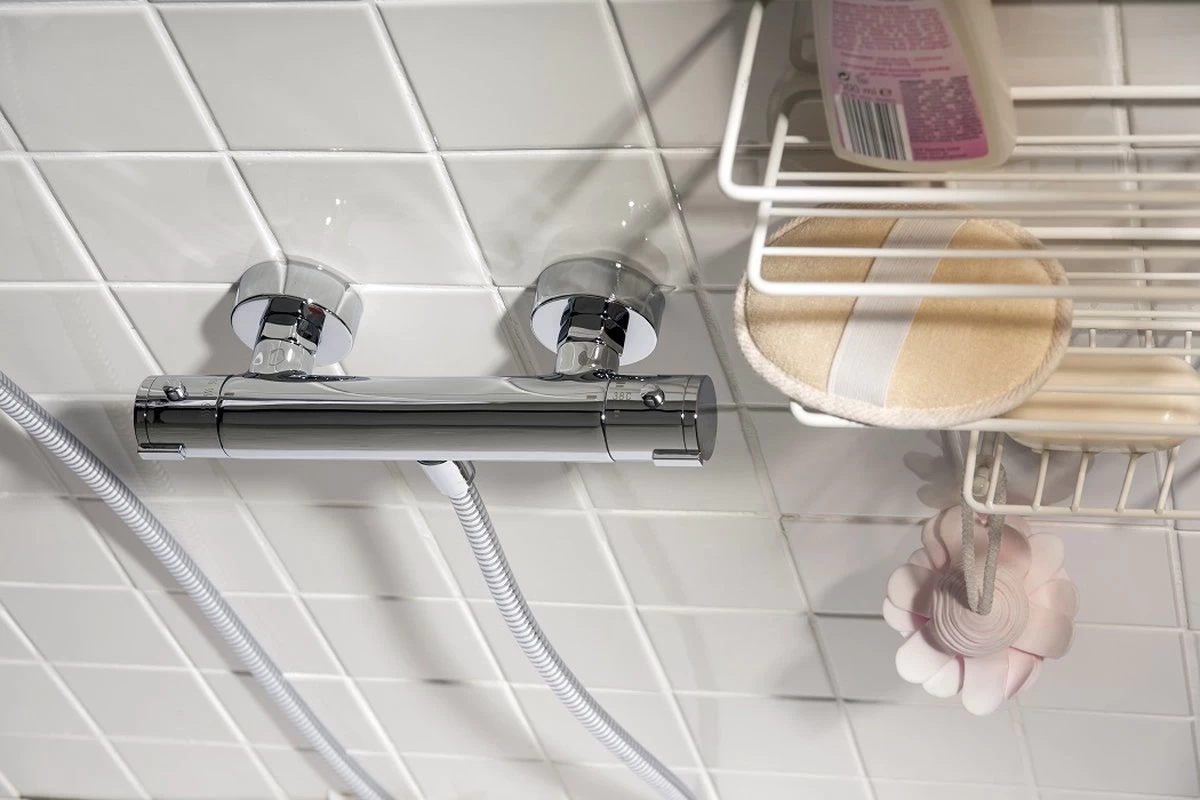 SCHÜTTE London Thermostatische Douchekraan - Hartafstand 150 Mm - Chroom - Afbeelding 2