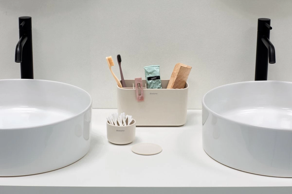 Brabantia ReNew Tandenborstelhouder - 11 X 19,6 X 9,9 Cm - Soft Beige - Afbeelding 9