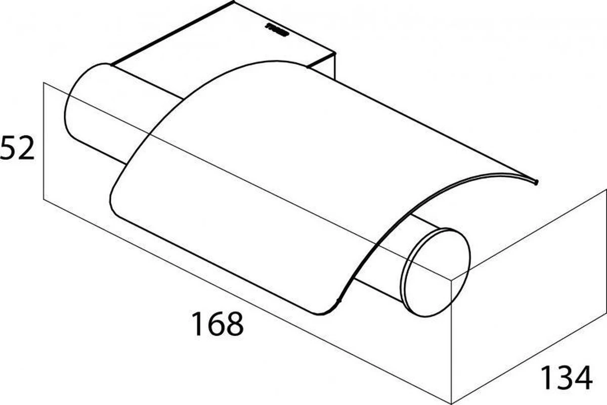 Tiger Bold - Toiletrolhouder Met Klep - Zwart - Afbeelding 5