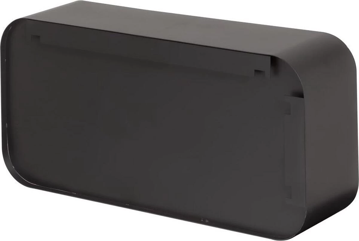 Sealskin Brix - Wandkubus Wandelement Wandrek - 12x50x24 Cm - Metaal - Zwart - Afbeelding 4