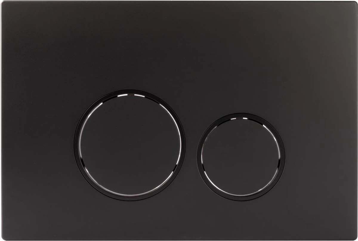 Bedieningsplaat StarBlueDisc Doppio 35 TBV Geberit UP100 UP320 UP300 UP700 UP720 Mat Zwart