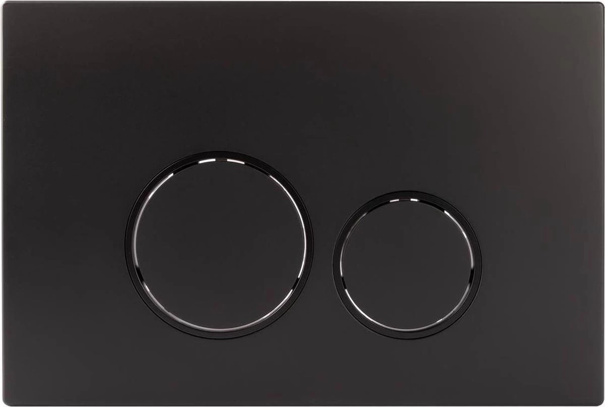 Bedieningsplaat StarBlueDisc Doppio 35 TBV Geberit UP100 UP320 UP300 UP700 UP720 Mat Zwart - Afbeelding 5