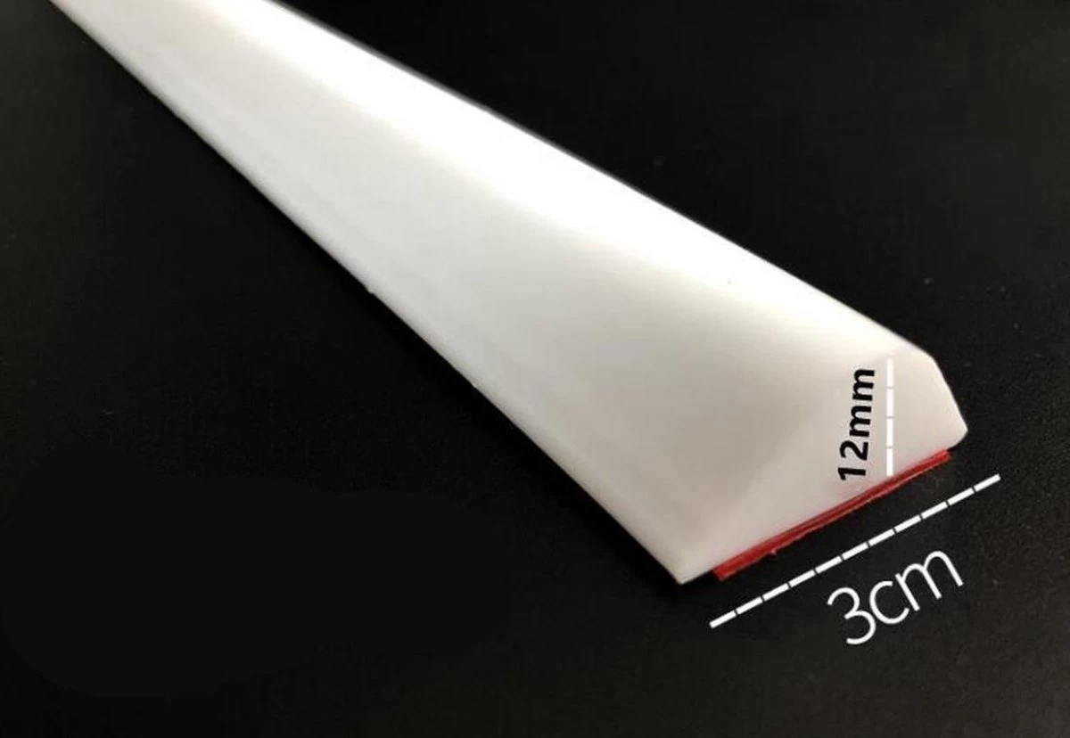 Waterdrempel 'compact' 100 Cm ZWART - Water Stopper - Douche - Bad - Lekkage - Waterkering - Schimmel - Sanitair - - Afbeelding 6