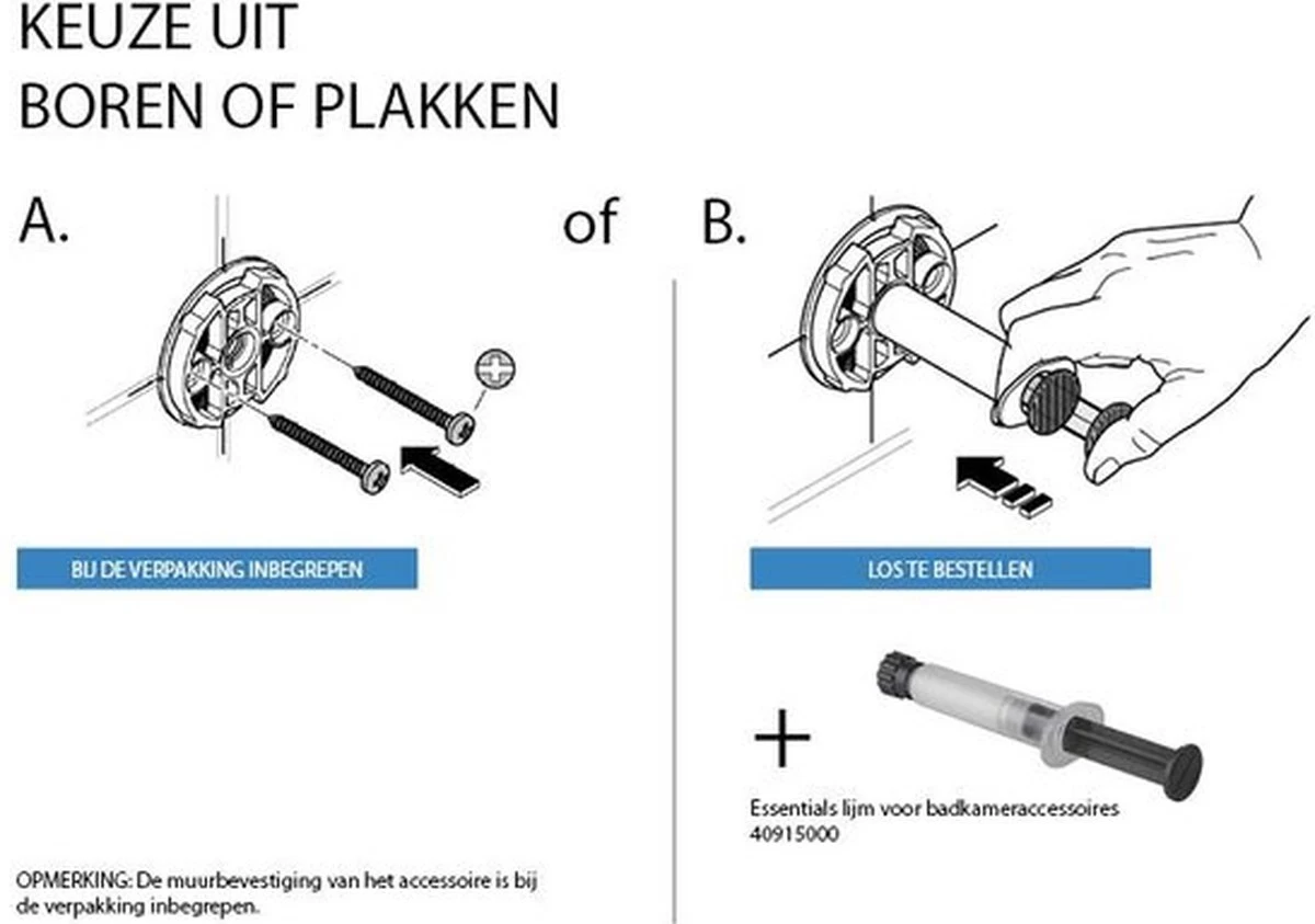 GROHE Essentials Toiletrolhouder - Zonder Klep - Chroom - 40689001 - Afbeelding 12