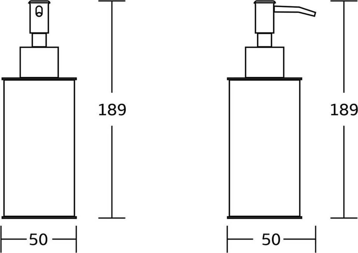 VDN Stainless Zeeppompje - Zeepdispenser - Zeeppompje Vrijstaand - Zwart - Vierkant - RVS - Afbeelding 8