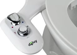 Deluy Platinum Series - Bidet Met Warm Water - QuickRelease Functie - Dubbele Sproeikop En Zelfreiningsfunctie - Hygiënisch Alternatief Voor Toiletpapier