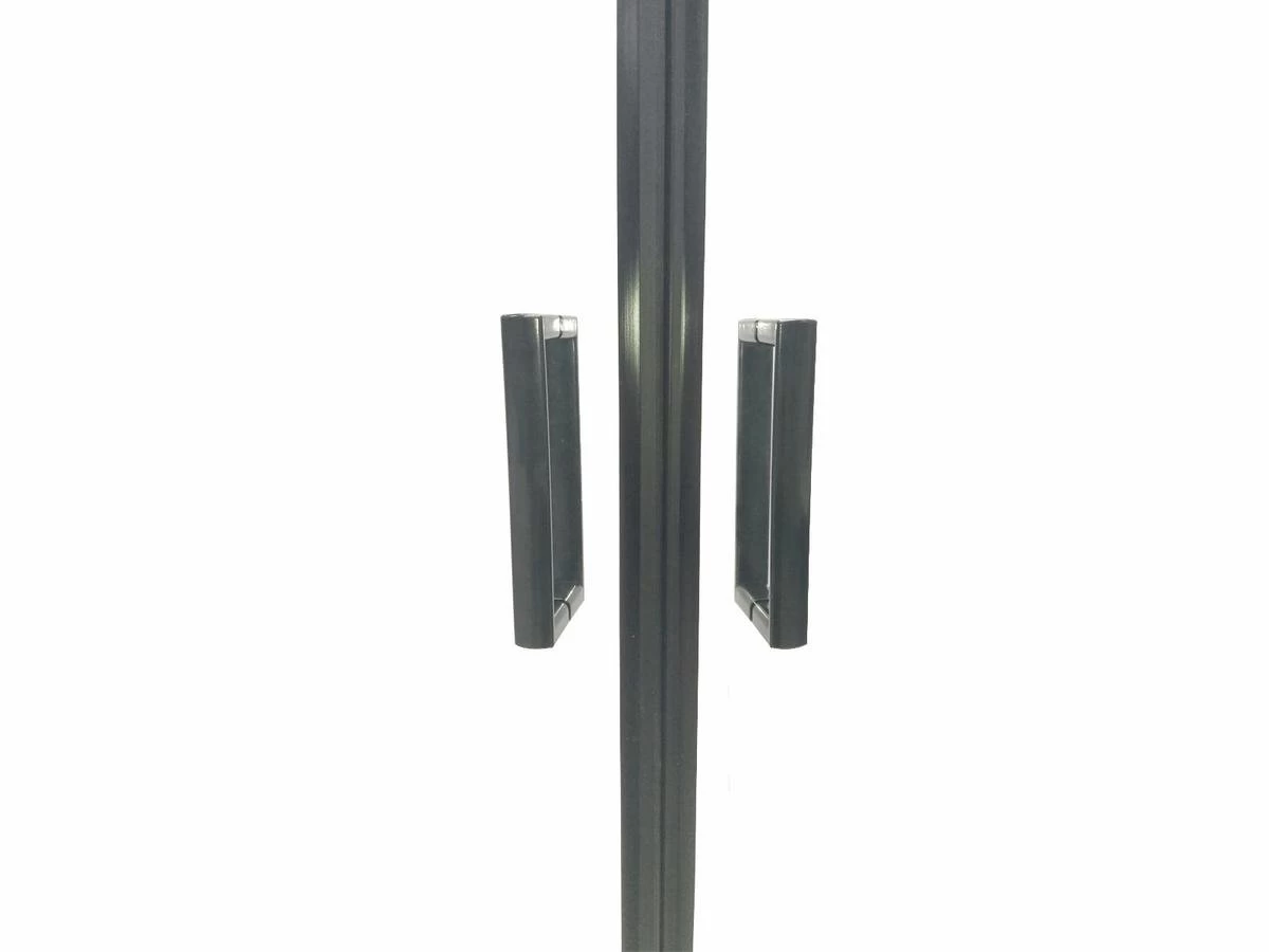 Merkloos Douchecabine Kwartrond 90x90x200 Cm 6 Mm Nano Anti Kalk Veiligheidsglas Met Zwart Aluminium Omlijsting - Afbeelding 13