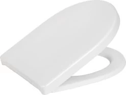 WENKO WC Bril Sindia - Wit Duroplast - Easy-Close Sluiting - Fix-Clip Bevestiging In RVS - Belastbaar Tot 300 Kg - Toiletbril - Toiletzitting