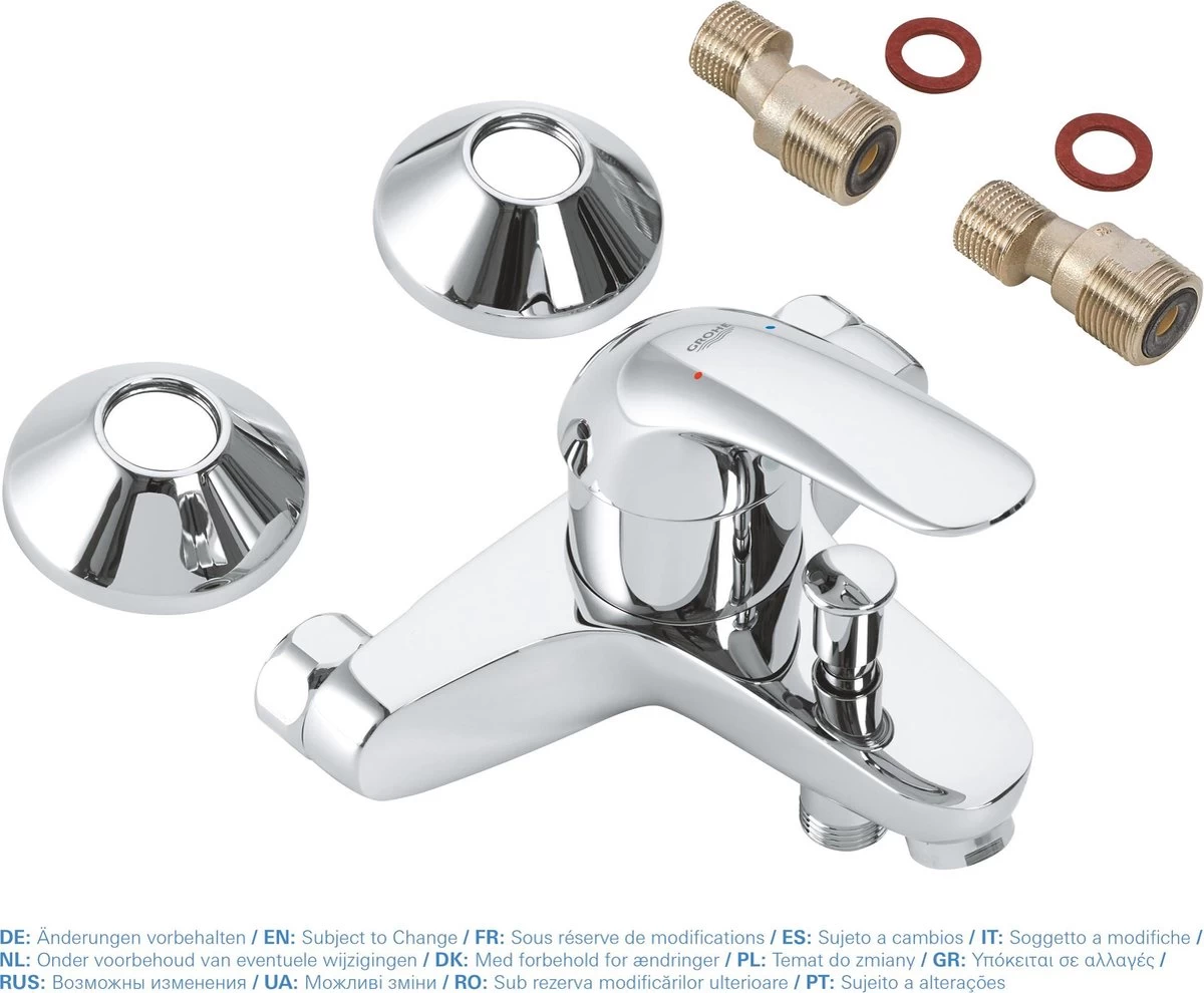 GROHE Euroeco Badkraan - 15cm - Chroom - 32743000 - Afbeelding 4