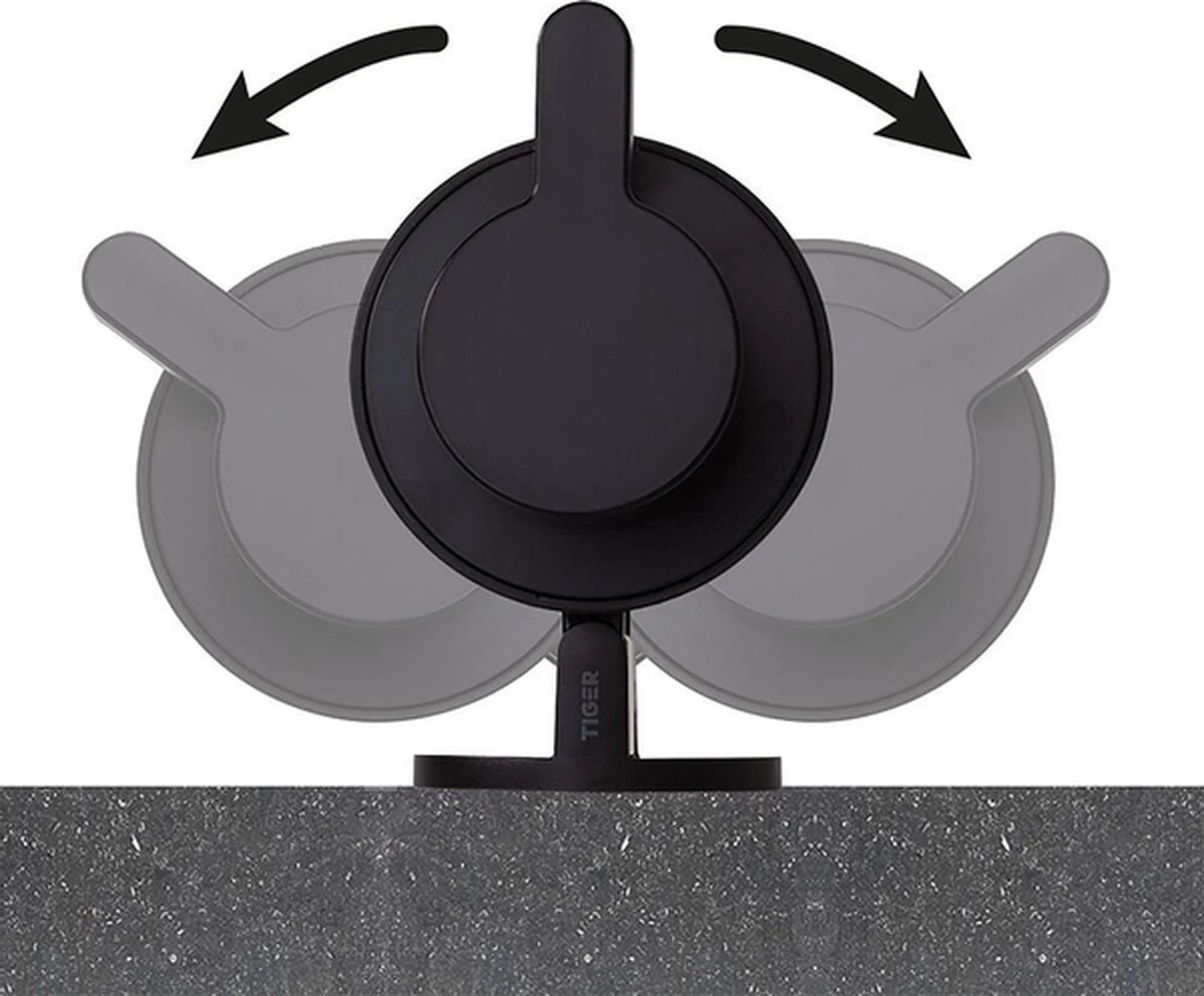 Tiger Tune - Zeepdispenser - Zwart Metaal Geborsteld / Zwart - Afbeelding 11