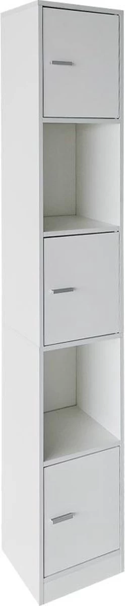 Kolomkast Badkamer - Opbergkast Badkamer Slaapkamer Of Hal - 180 Cm Hoog - Afbeelding 3