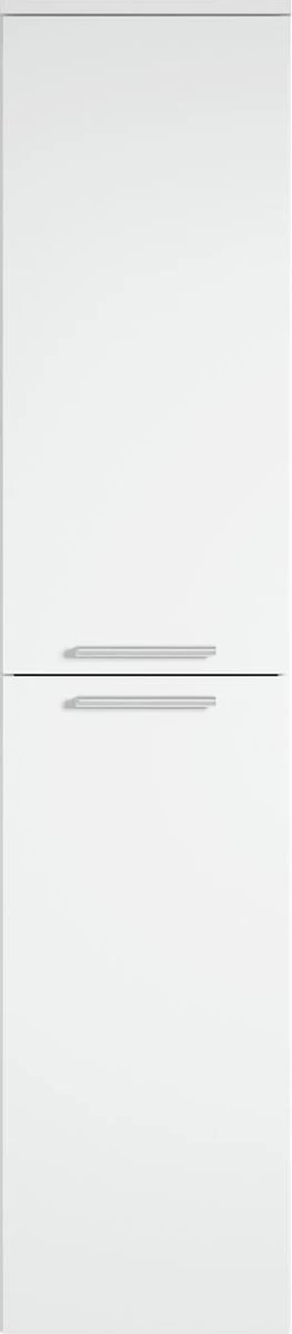 Badplaats Badkamerkast Saturnus 35 Cm X 35 Cm X 130 Cm - Wit - Hangende Kolomkast Met Twee Deuren - Afbeelding 2