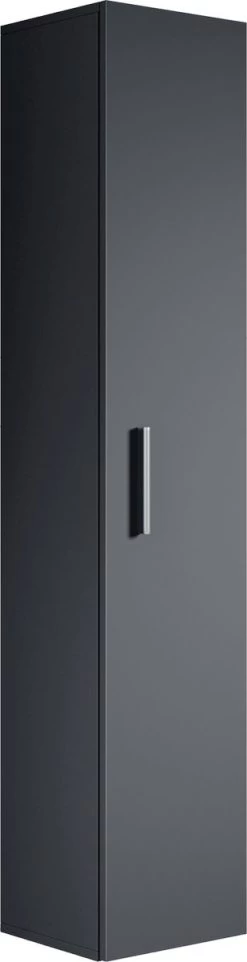 Badplaats Badkamerkast Pluto 30 X 30 X 150 Cm - Antraciet - Hangende Kolomkast Met 1 Deur