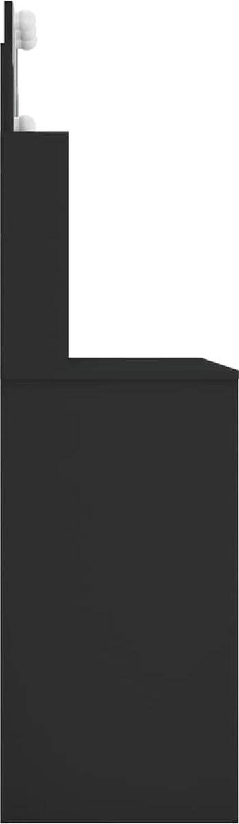 VidaXL Kaptafel Met LED-verlichting 96x40x142 Cm Zwart - Afbeelding 8