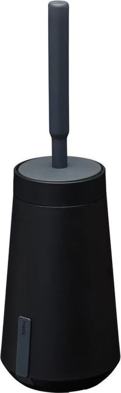 Tiger Tess - Toiletborstelhouder Met Swoop® Borstel Flexibel - Zwart / Antraciet