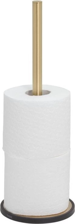 Tiger Tune - Reserverolhouder Vrijstaand - Messing Geborsteld / Zwart