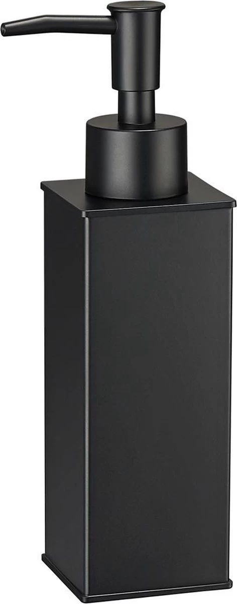 VDN Stainless Zeeppompje - Zeepdispenser - Zeeppompje Vrijstaand - Zwart - Vierkant - RVS