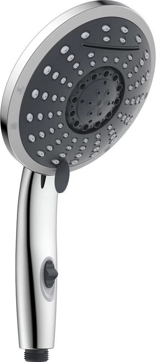 SCHÜTTE Niagara Handdouche - Douchekop Ø 15 Cm - 5 Standen - Watervaluitloop - Waterstop - Chroom