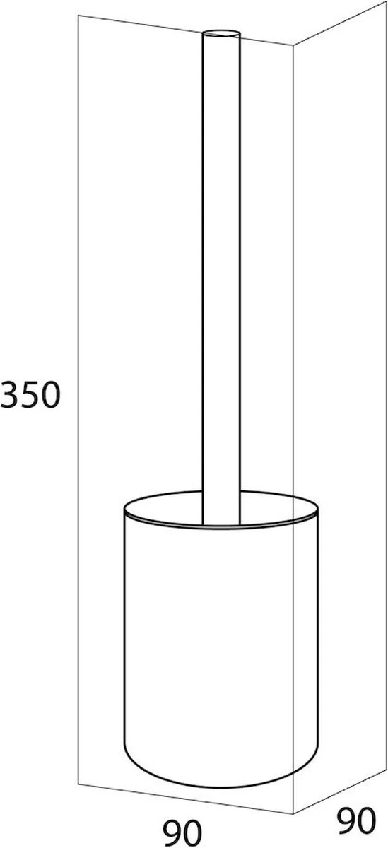Tiger Porto - Toiletborstel Met Houder - Vrijstaand - Zwart - Afbeelding 5
