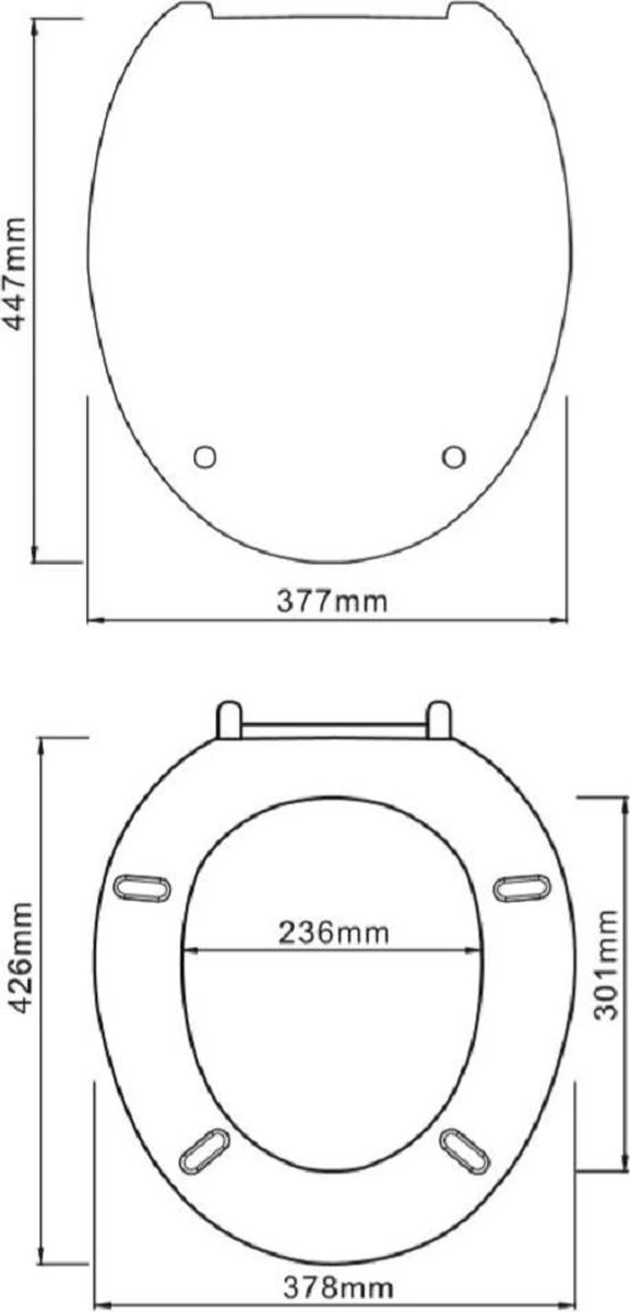 SCHÜTTE WC-Bril 10220 DUROPLAST - Antibacterieel - Soft Close - Gelakt - Wit - Afbeelding 7