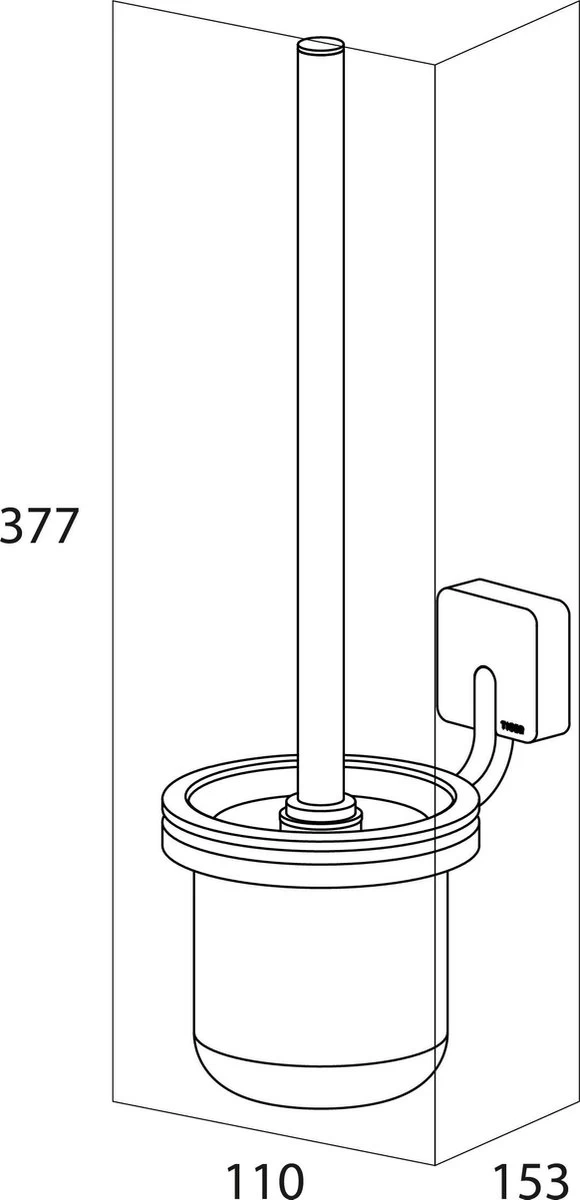Tiger Impuls Toiletborstel Met Houder - RVS Geborsteld - Afbeelding 5