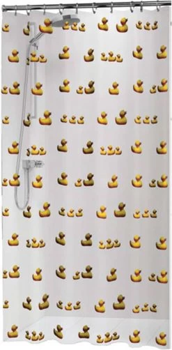 Sealskin Duckling Douchegordijn 180x200 Cm - PEVA - Geel
