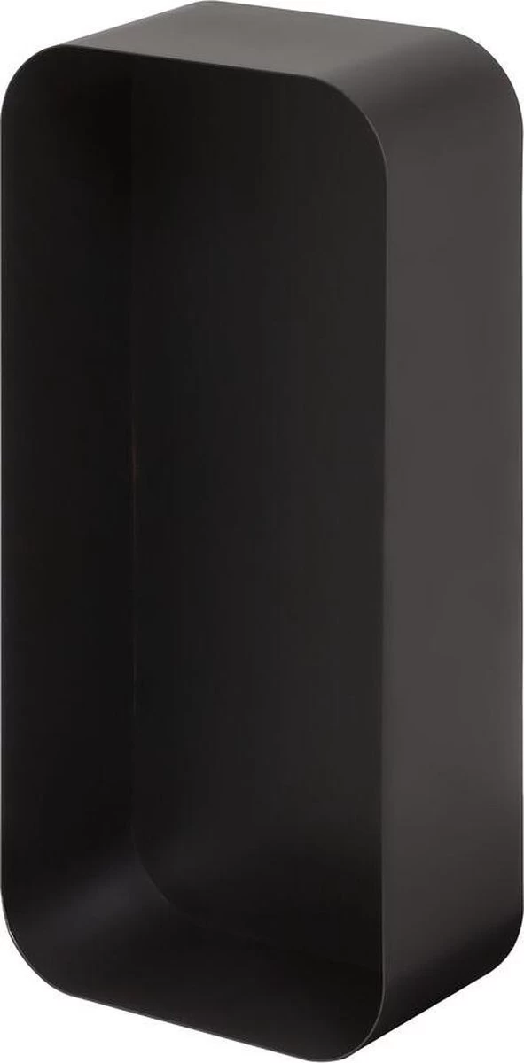 Sealskin Brix - Wandkubus Wandelement Wandrek - 12x50x24 Cm - Metaal - Zwart - Afbeelding 2